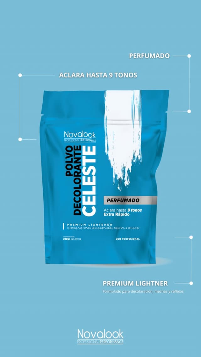 Polvo Decolorante Celeste